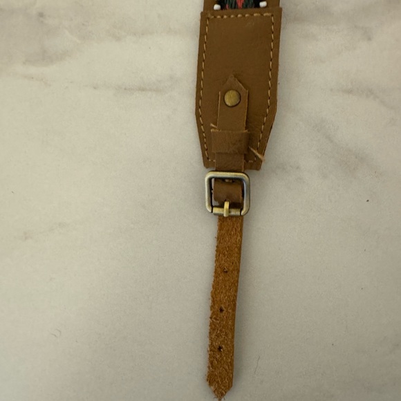 Handmade Peruvian Leather Dog Belt (small) - Picture 3 of 4